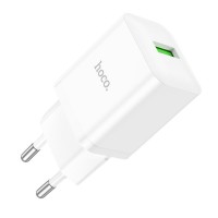  Lādētājs Hoco N26 USB-A Quick Charge 3.0 18W white 